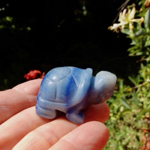 Blue Quartz Small Turtle