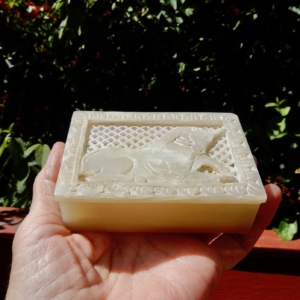 Unicorn Soapstone Box